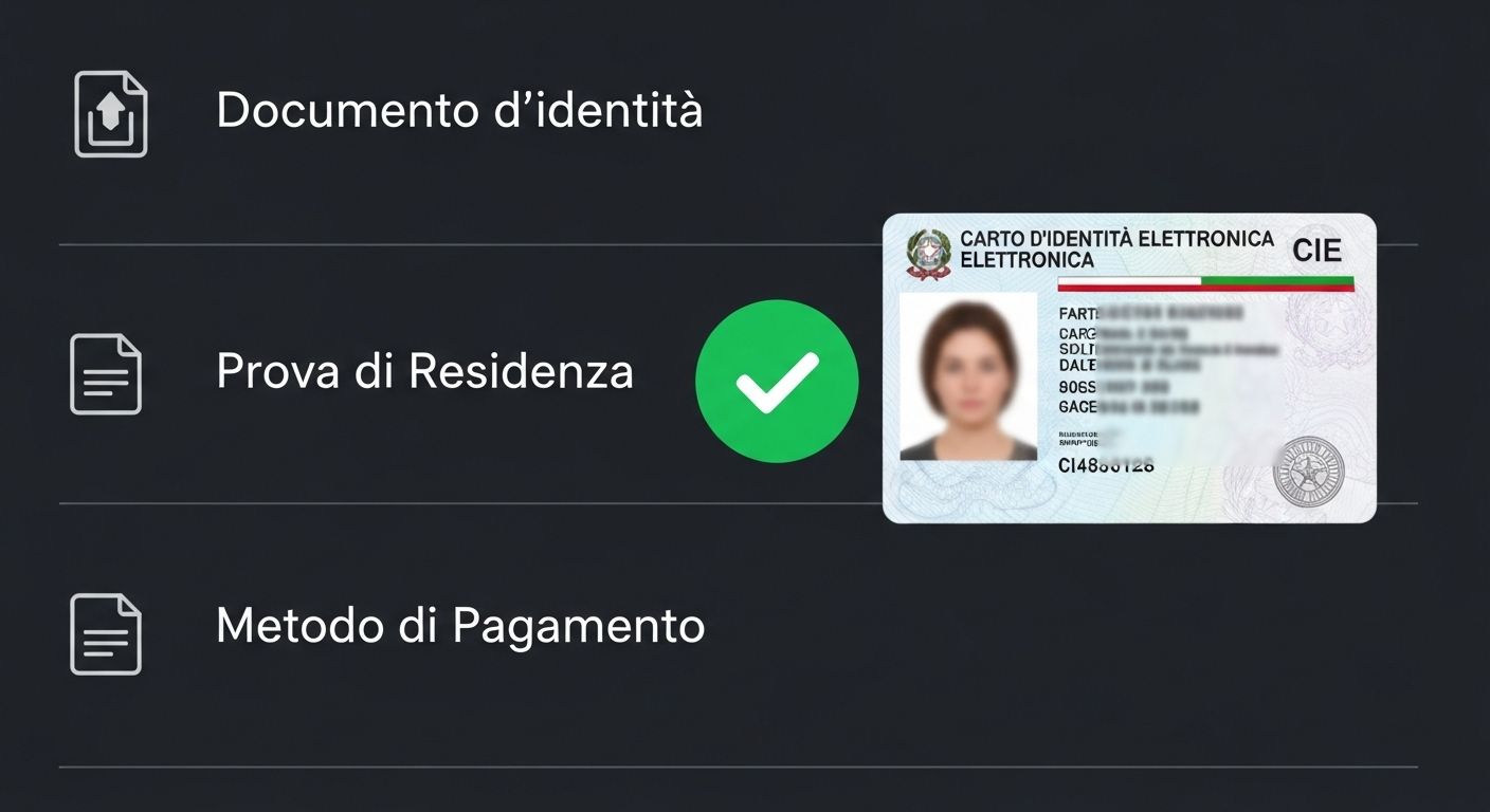 Processo di verifica create casino account